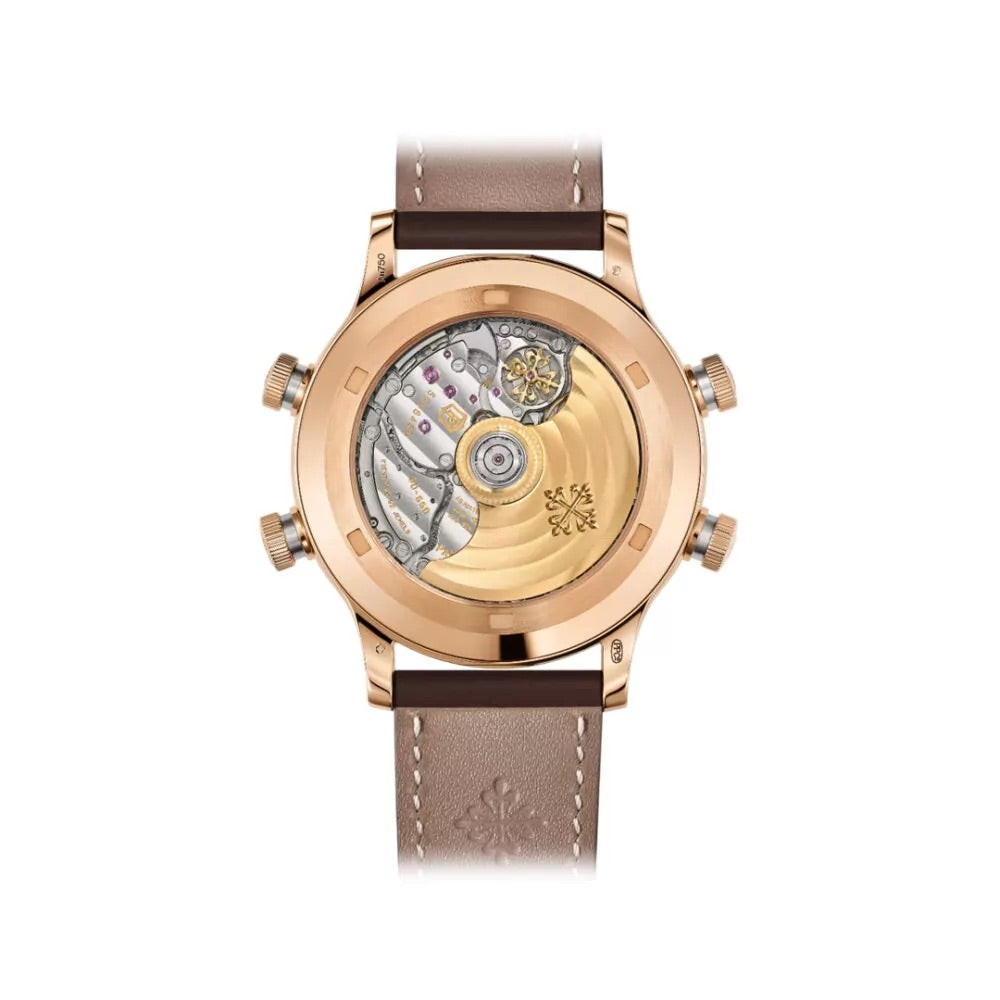 Patek Philippe Grand Complications 5520RG-001 Rose Gold 42.2mm Gray Sunburst Dial Men’s Watch